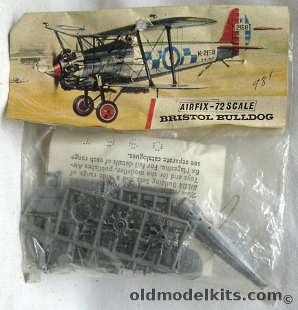 Airfix 1/72 Bristol Bulldog Bagged, 135 plastic model kit